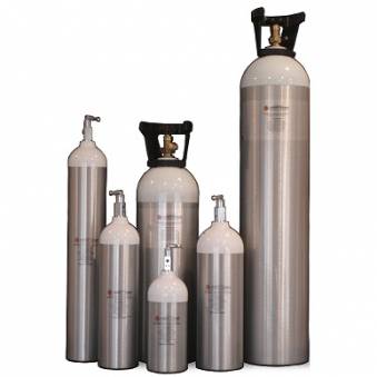 Tubos - Cilindros de Aluminio Ultraliviano para Oxígeno Gaseoso 0,65 m³